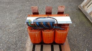 Three phase control panel transformer with multiple